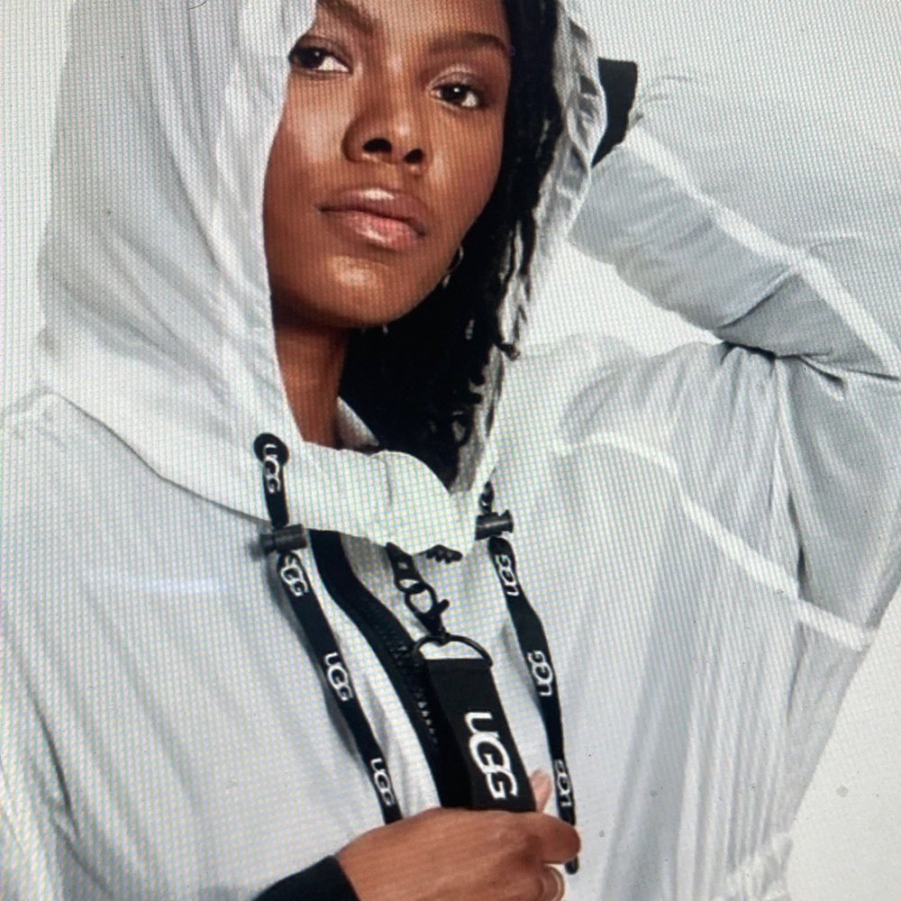 UGG White Brittany Hooded Anorak NWT - Picture 6 of 16
